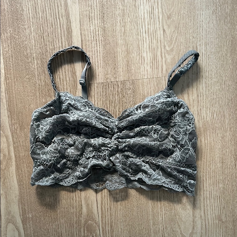 Lace Bralette in Gray